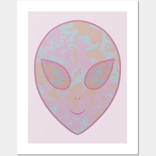 Happy Alien Wall Art by Velvet Earth